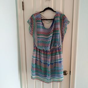 city triangles Geo Print Mini Dress